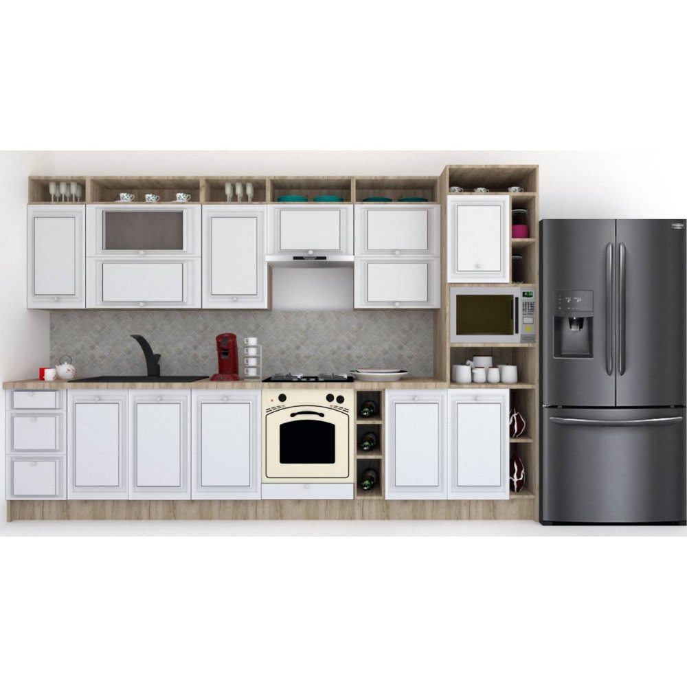 Bucatarie LEEA ART FRONT MDF CANYON 340C K002 / decor 263