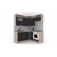 Bucatarie de Colt LEEA ART CORNER FRONT MDF ROSA 160-180 DR. K002 / decor 244