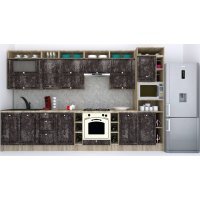 Bucatarie LEEA ART FRONT MDF CANYON 360 K002 / decor 267