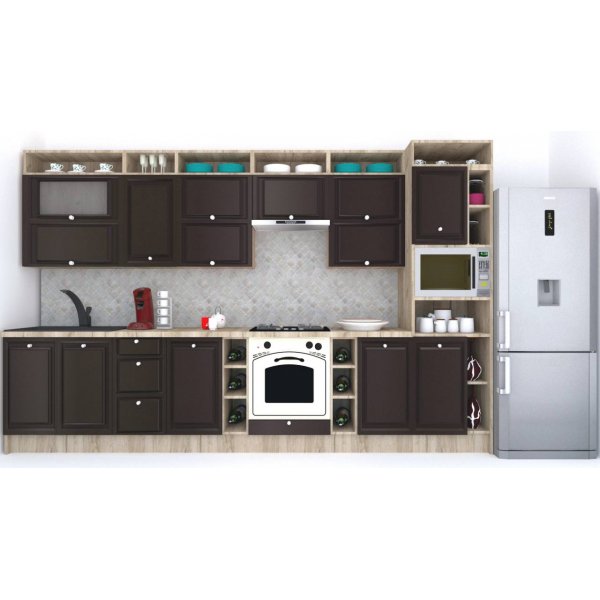 Bucatarie LEEA ART FRONT MDF ELBA 360 K002 / decor 225