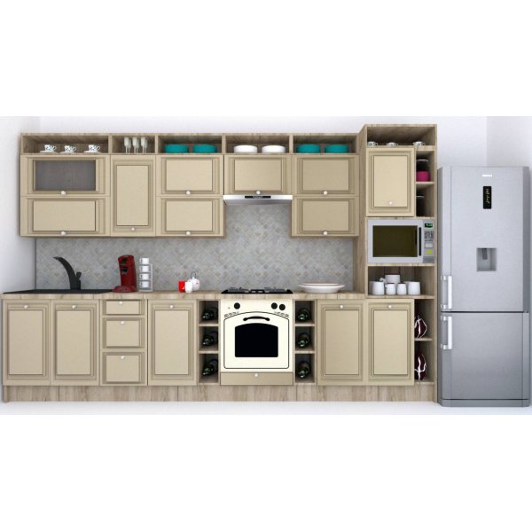 Bucatarie LEEA ART FRONT MDF ELBA 360 K002 / decor 243