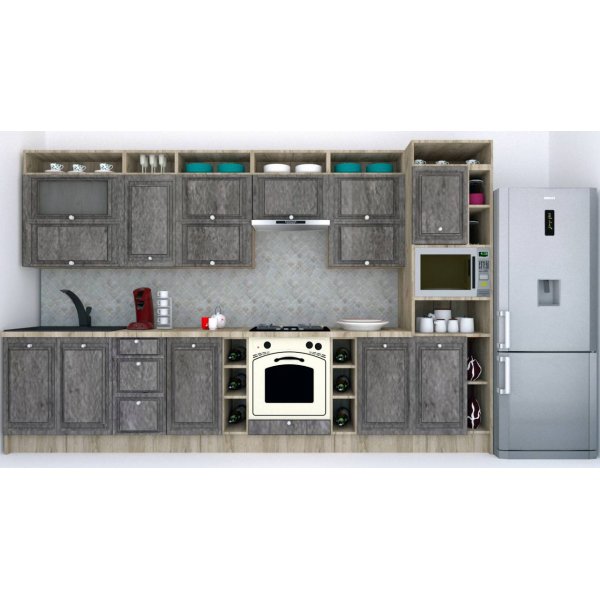 Bucatarie LEEA ART FRONT MDF ELBA 360 K002 / decor 247