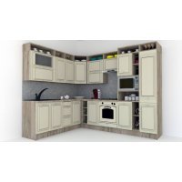 Bucatarie de Colt LEEA ART CORNER FRONT MDF OLDER 220-280 DR. K002 / decor 191