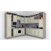 Bucatarie de Colt LEEA ART CORNER FRONT MDF OLDER 260-280 ST. K002 / decor 191