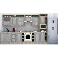 Bucatarie LEEA ART FRONT MDF STILE 360 K002 / decor 246