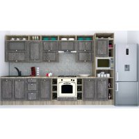 Bucatarie LEEA ART FRONT MDF STILE 360 K002 / decor 247