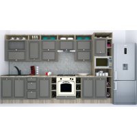 Bucatarie LEEA ART FRONT MDF STILE 360 K002 / decor 265