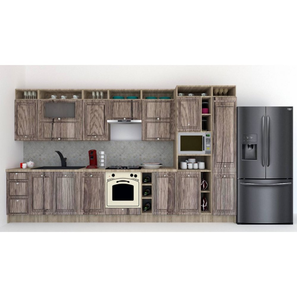 Bucatarie LEEA ART FRONT MDF ELBA 380 K002 / decor 213