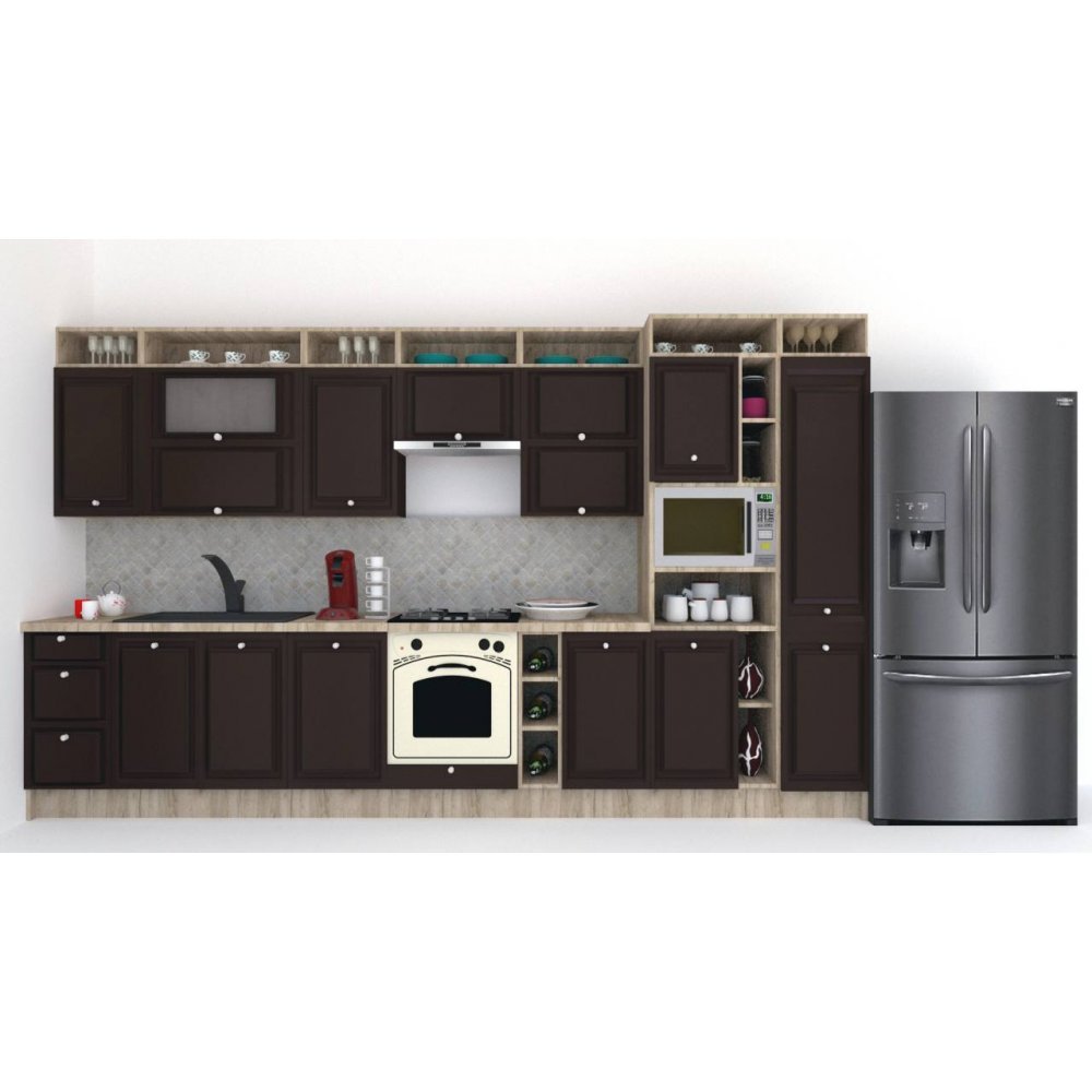Bucatarie LEEA ART FRONT MDF ELBA 380 K002 / decor 244