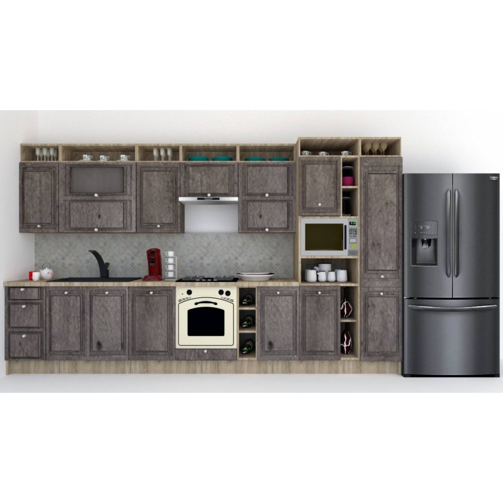 Bucatarie LEEA ART FRONT MDF FRESCO 380 K002 / decor 247