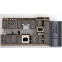 Bucatarie LEEA ART FRONT MDF FRESCO 380 K002 / decor 247