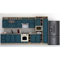 Bucatarie LEEA ART FRONT MDF FRESCO 380 K002 / decor 259