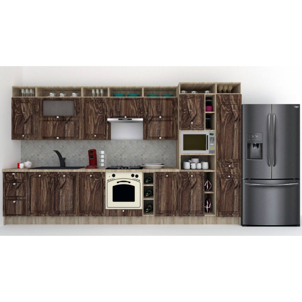 Bucatarie LEEA ART FRONT MDF FRESCO 380 K002 / decor 264