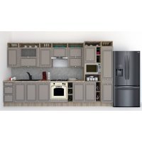Bucatarie LEEA ART FRONT MDF SPARX 380 K002 / decor 210