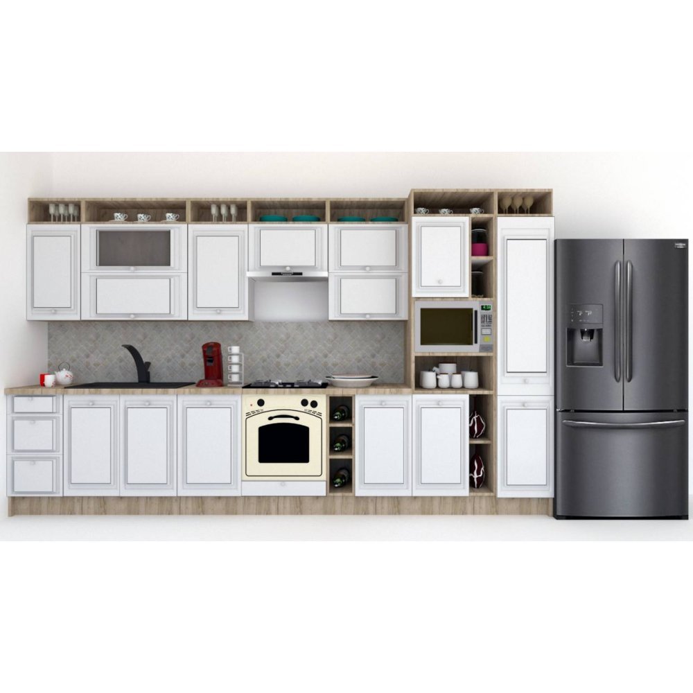 Bucatarie LEEA ART FRONT MDF SPARX 380 K002 / decor 263