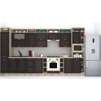 Bucatarie LEEA ART FRONT MDF CANYON 400 K002 / decor 225 Bucatarie LEEA ART FRONT MDF CANYON 400 K002 / decor 225