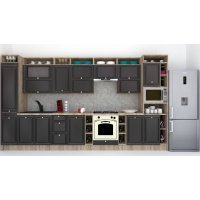 Bucatarie LEEA ART FRONT MDF CANYON 400 K002 / decor 266
