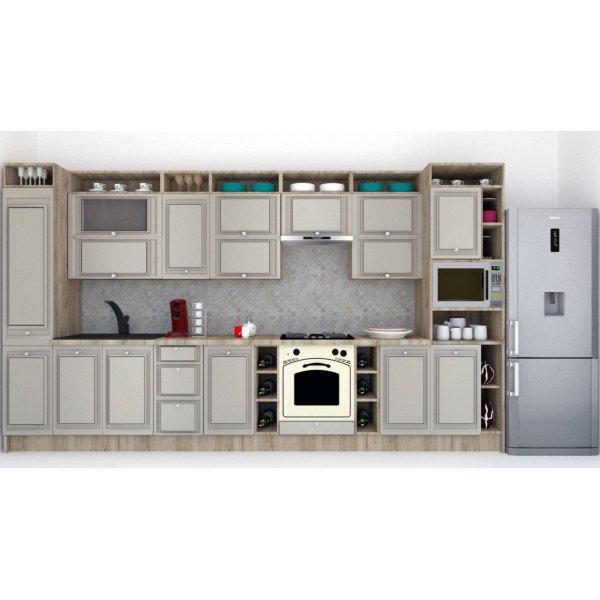 Bucatarie LEEA ART FRONT MDF ELBA 400 K002 / decor 227