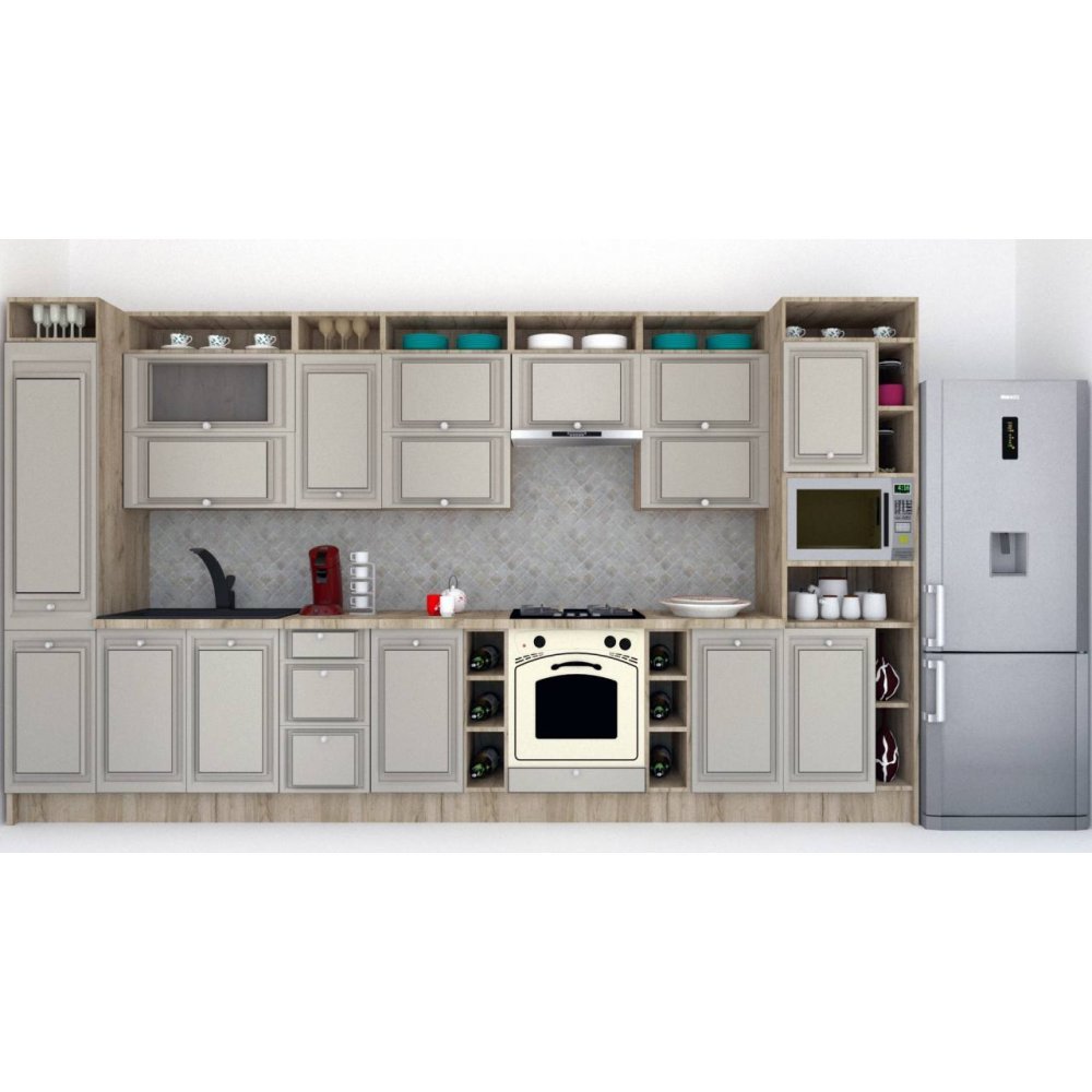Bucatarie LEEA ART FRONT MDF ELBA 400 K002 / decor 227