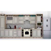 Bucatarie LEEA ART FRONT MDF ELBA 400 K002 / decor 227