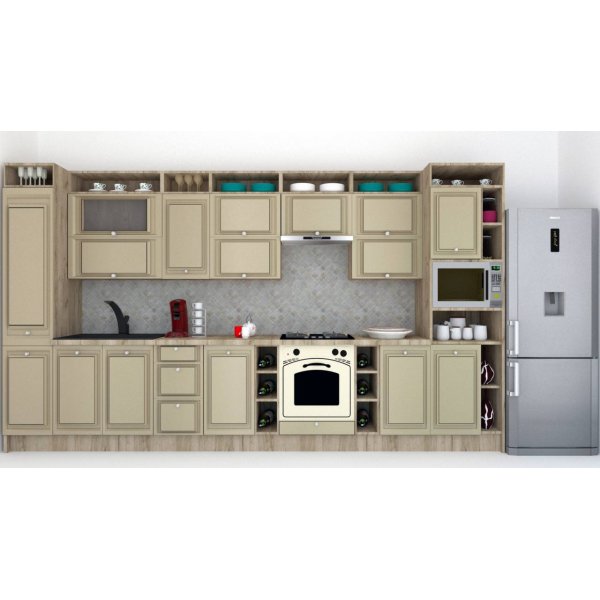 Bucatarie LEEA ART FRONT MDF ELBA 400 K002 / decor 243