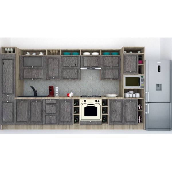 Bucatarie LEEA ART FRONT MDF ELBA 400 K002 / decor 247