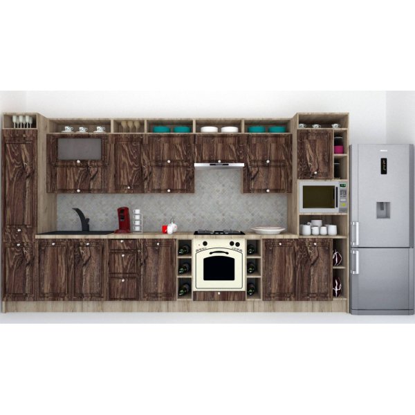 Bucatarie LEEA ART FRONT MDF ELBA 400 K002 / decor 264