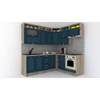 Bucatarie de Colt LEEA ART CORNER FRONT MDF REGULARNY 180-220 B DR. K002 / decor 259