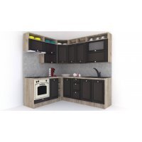 Bucatarie de Colt LEEA ART CORNER FRONT MDF OLDER 180-220 B ST. K002 / decor 225