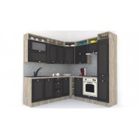 Bucatarie de Colt LEEA ART CORNER FRONT MDF OLDER 220-220 A DR. K002 / decor 225