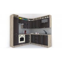 Bucatarie de Colt LEEA ART CORNER FRONT MDF OLDER 220-220 A ST. K002 / decor 176