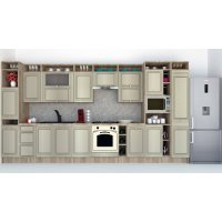 Bucatarie LEEA ART FRONT MDF CANYON 420 K002 / decor 161