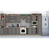 Bucatarie LEEA ART FRONT MDF ELBA 420 K002 / decor 265