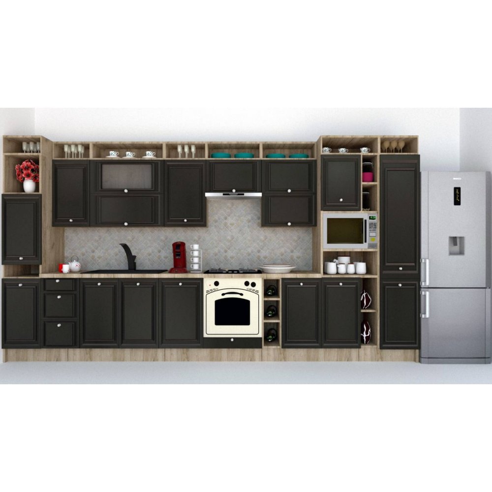 Bucatarie LEEA ART FRONT MDF FRESCO 420 K002 / decor 266 Bucatarie LEEA ART FRONT MDF FRESCO 420 K002 / decor 266