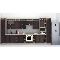 Bucatarie LEEA ART FRONT MDF CANYON 440 K002 / decor 176