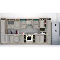 Bucatarie LEEA ART FRONT MDF CANYON 440 K002 / decor 227