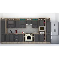 Bucatarie LEEA ART FRONT MDF CANYON 440 K002 / decor 266