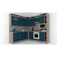 Bucatarie de Colt LEEA ART CORNER FRONT MDF PORTAL 220-240 DR. K002 / decor 259