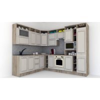 Bucatarie de Colt LEEA ART CORNER FRONT MDF OLDER 220-280 DR. K002 / decor 102