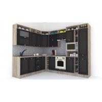 Bucatarie de Colt LEEA ART CORNER FRONT MDF OLDER 220-280 DR. K002 / decor 225