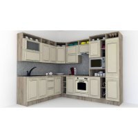 Bucatarie de Colt LEEA ART CORNER FRONT MDF OLDER 220-280 DR. K002 / decor 232