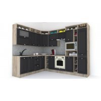 Bucatarie de Colt LEEA ART CORNER FRONT MDF OLDER 220-280 DR. K002 / decor 258