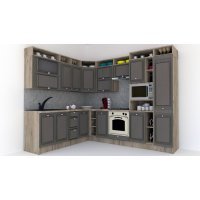 Bucatarie de Colt LEEA ART CORNER FRONT MDF OLDER 220-280 DR. K002 / decor 265