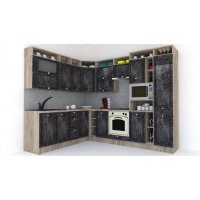 Bucatarie de Colt LEEA ART CORNER FRONT MDF OLDER 220-280 DR. K002 / decor 267