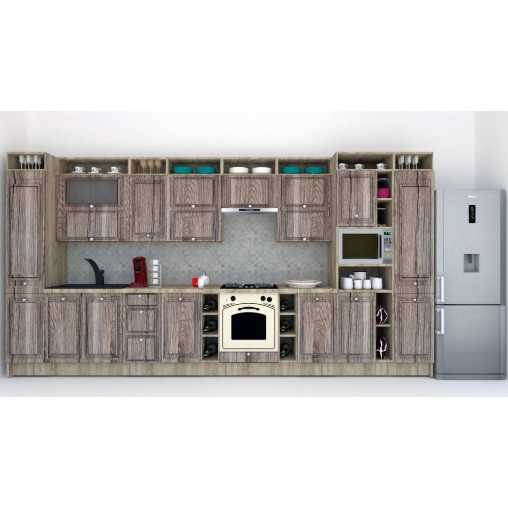 Bucatarie LEEA ART FRONT MDF SPARX 440 K002 / decor 213