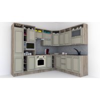 Bucatarie de Colt LEEA ART CORNER FRONT MDF OLDER 220-280 ST. K002 / decor 161