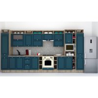 Bucatarie LEEA ART FRONT MDF SPARX 440 K002 / decor 259