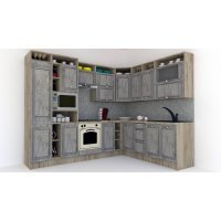 Bucatarie de Colt LEEA ART CORNER FRONT MDF REGULARNY 220-280 ST. K002 / decor 246