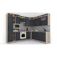 Bucatarie de Colt LEEA ART CORNER FRONT MDF REGULARNY 220-280 ST. K002 / decor 266