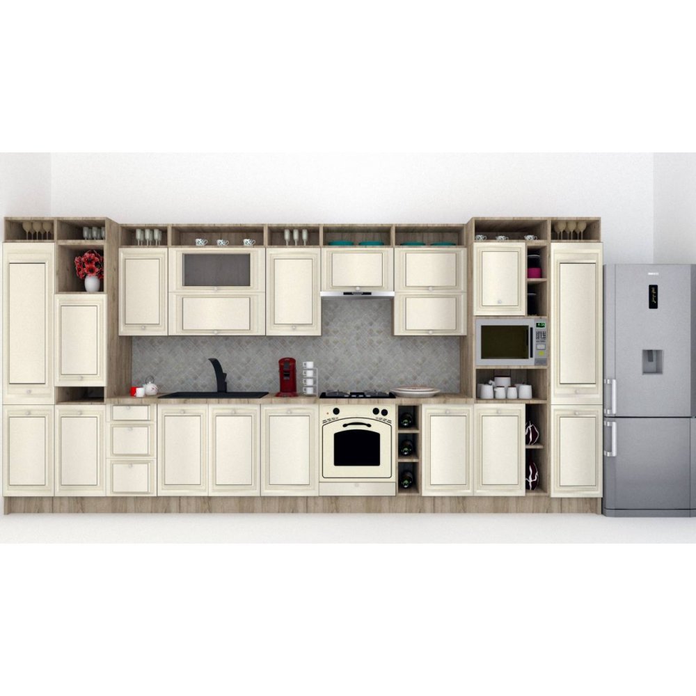 Bucatarie LEEA ART FRONT MDF ELBA 460A K002 / decor 242